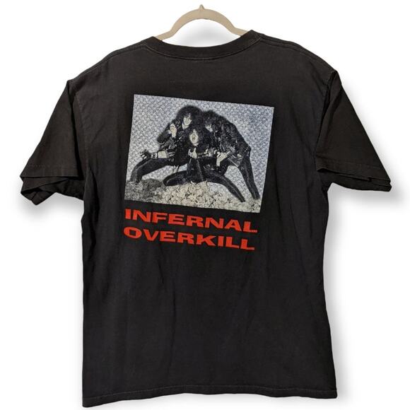 Vintage 90s / Y2K Destruction Infernal Overkill t shirt - Picture 2 of 5